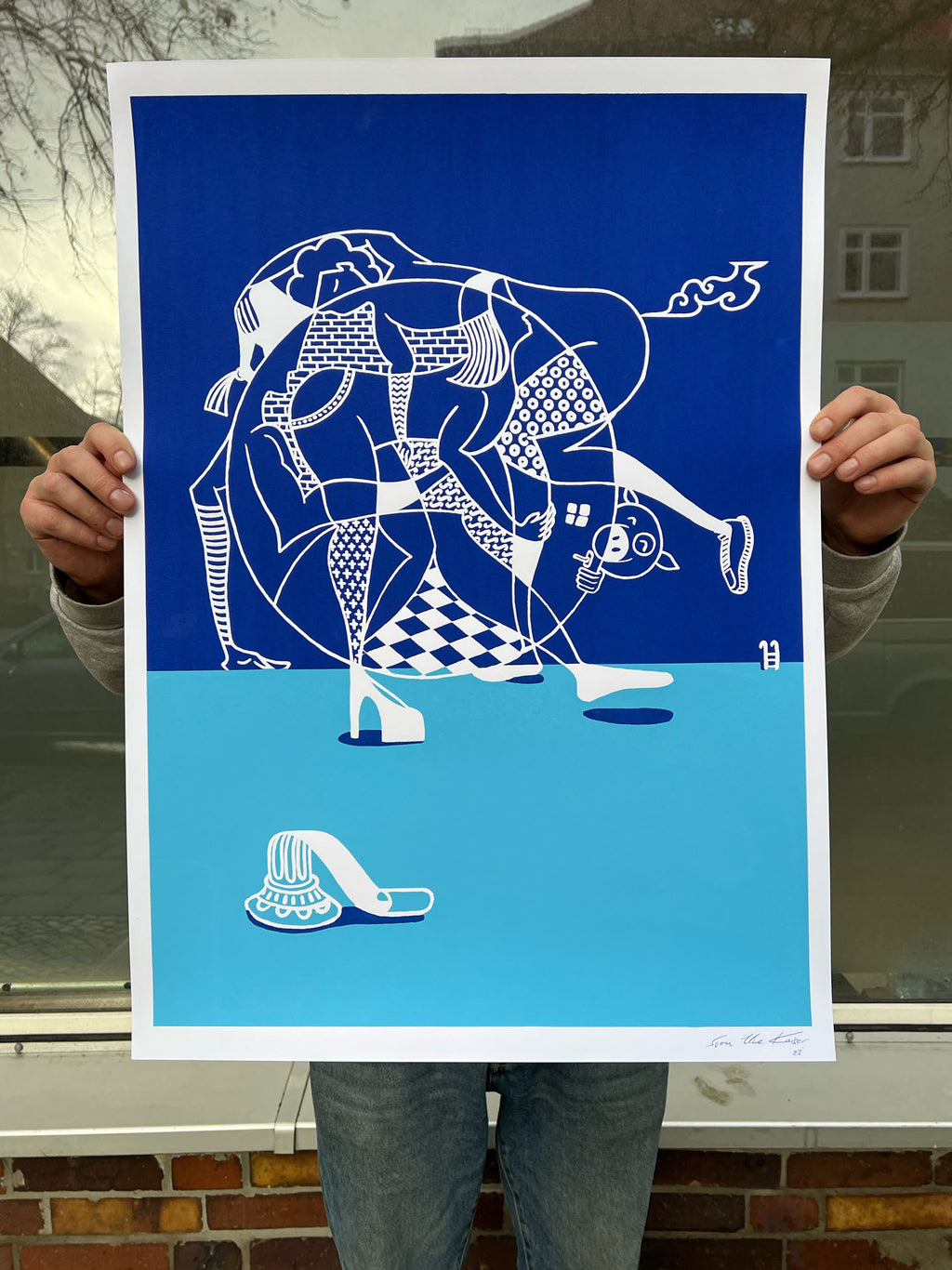 Poster "Le Voyeur" Sven Uwe Kaiser, 50 x 70 cm, 300g/m2 white
