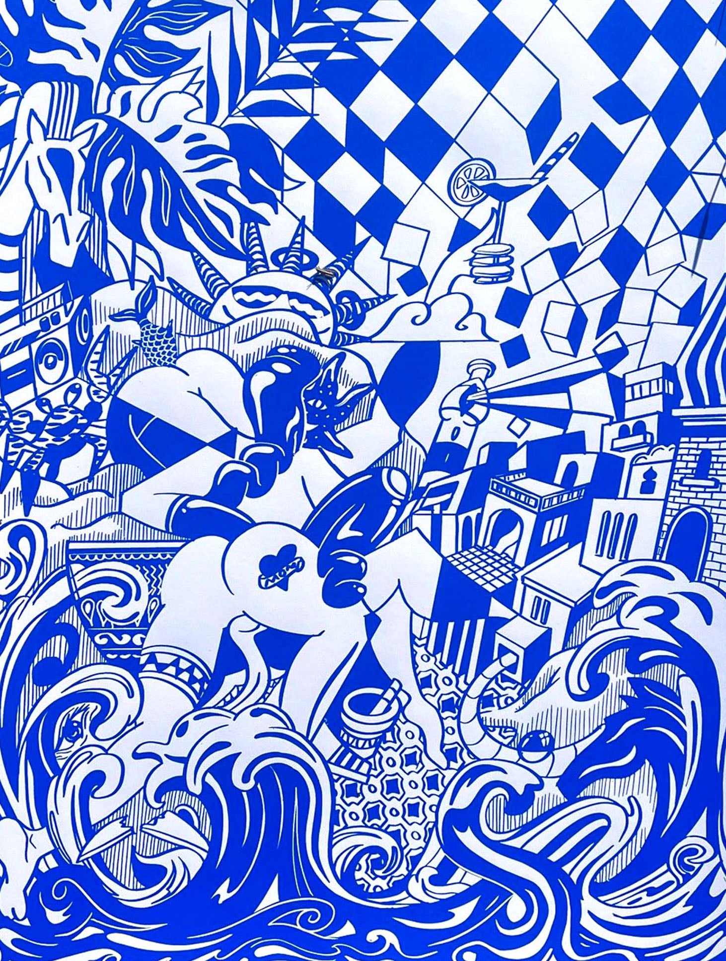 Poster "Liebe am Strand im Süden" Sven Uwe Kaiser, 50 x 70 cm, 300g/m2 white