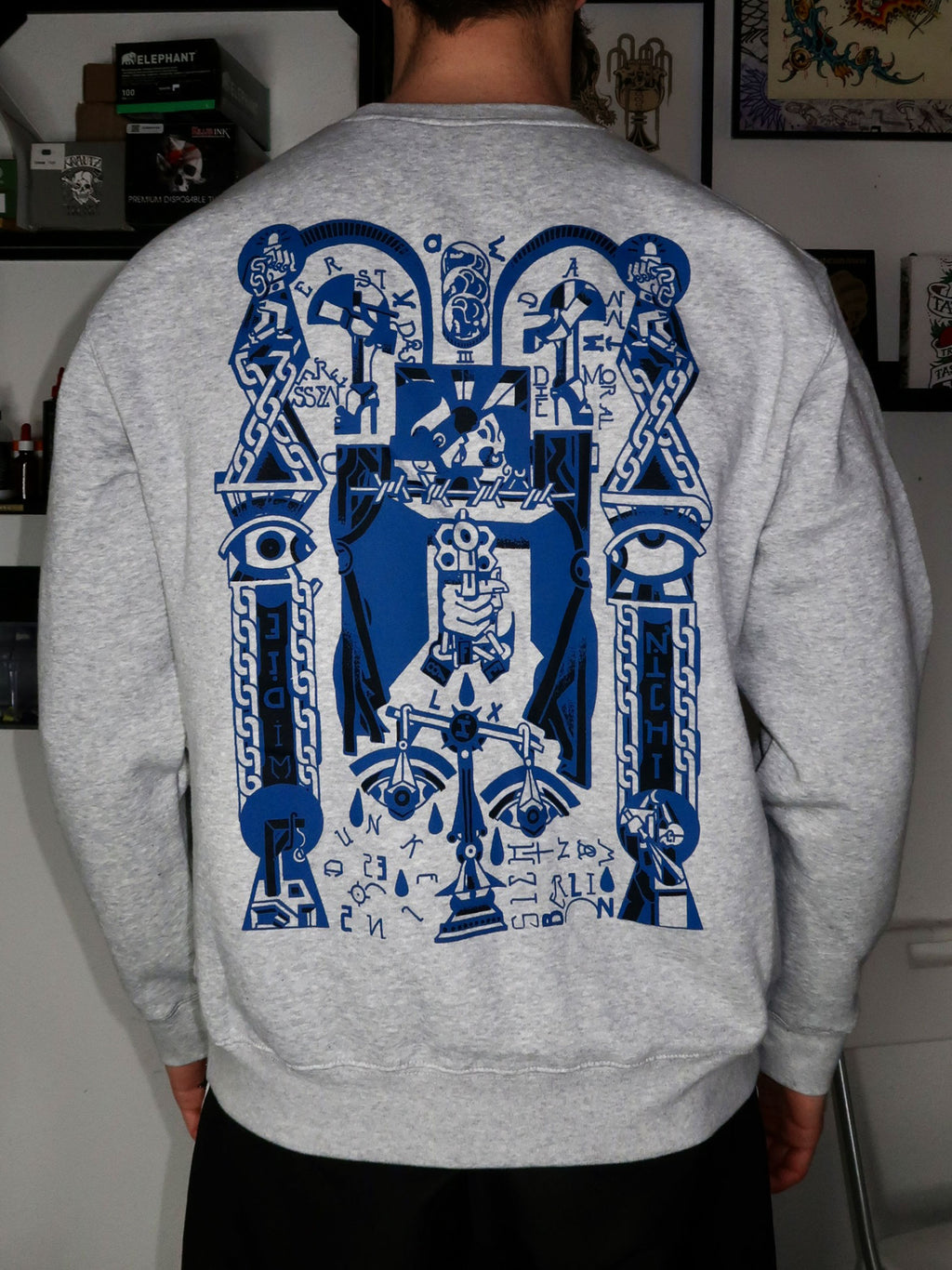 FELIX87 SWEATER Black #farbe_black/blue