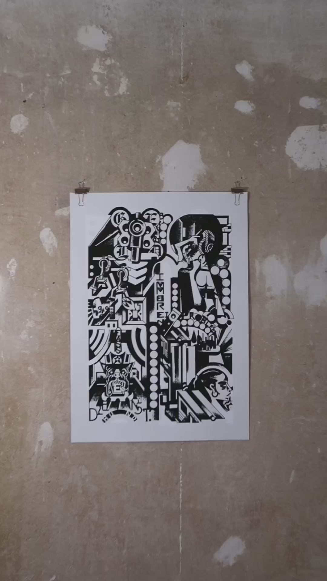 Poster FELIX87, 50 x 70 cm, 350g/m2 Greywhite